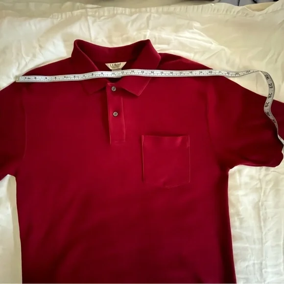 L.L. Bean Wrinkle Resistant Double L Men’s Solid Polo in Medium Tall EUC - Picture 9 of 10